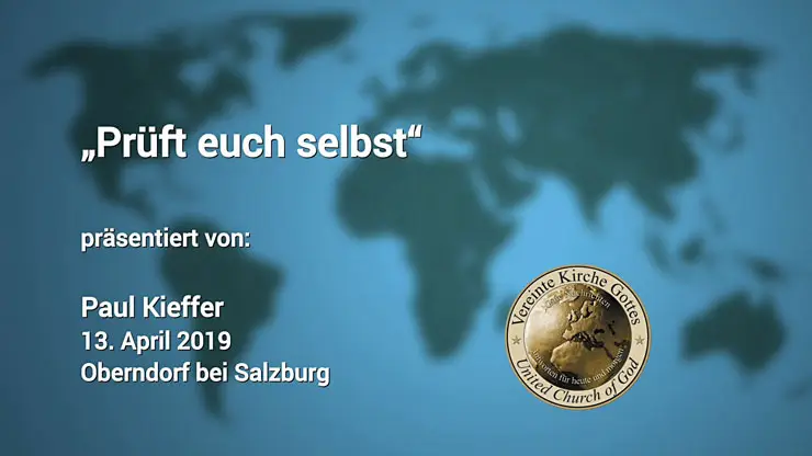 „Prüft euch selbst“