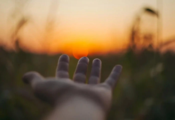 ausgestreckte Hand